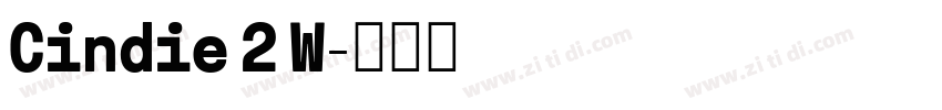 Cindie 2 W字体转换
